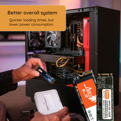 Solid State Drive (SSD) Dato, NVME M.2 2280, PCIe, 2TB, Svart DP580-2TB