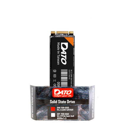Solid State Drive (SSD) Dato, SATA III NGFF M.2 2280, 4TB, Svart DM700SSD-4TB