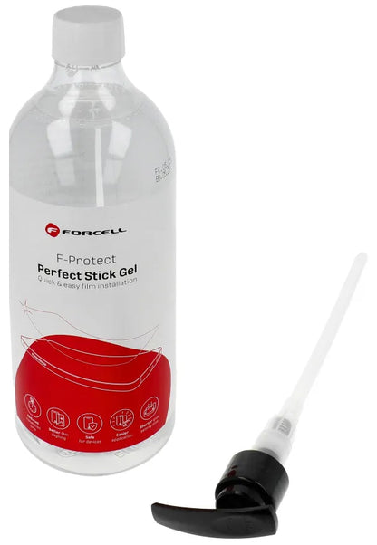 Forcell Perfect Stick Gel-løsning for påføring av beskyttelsesfolie av plast / silikon, 1l