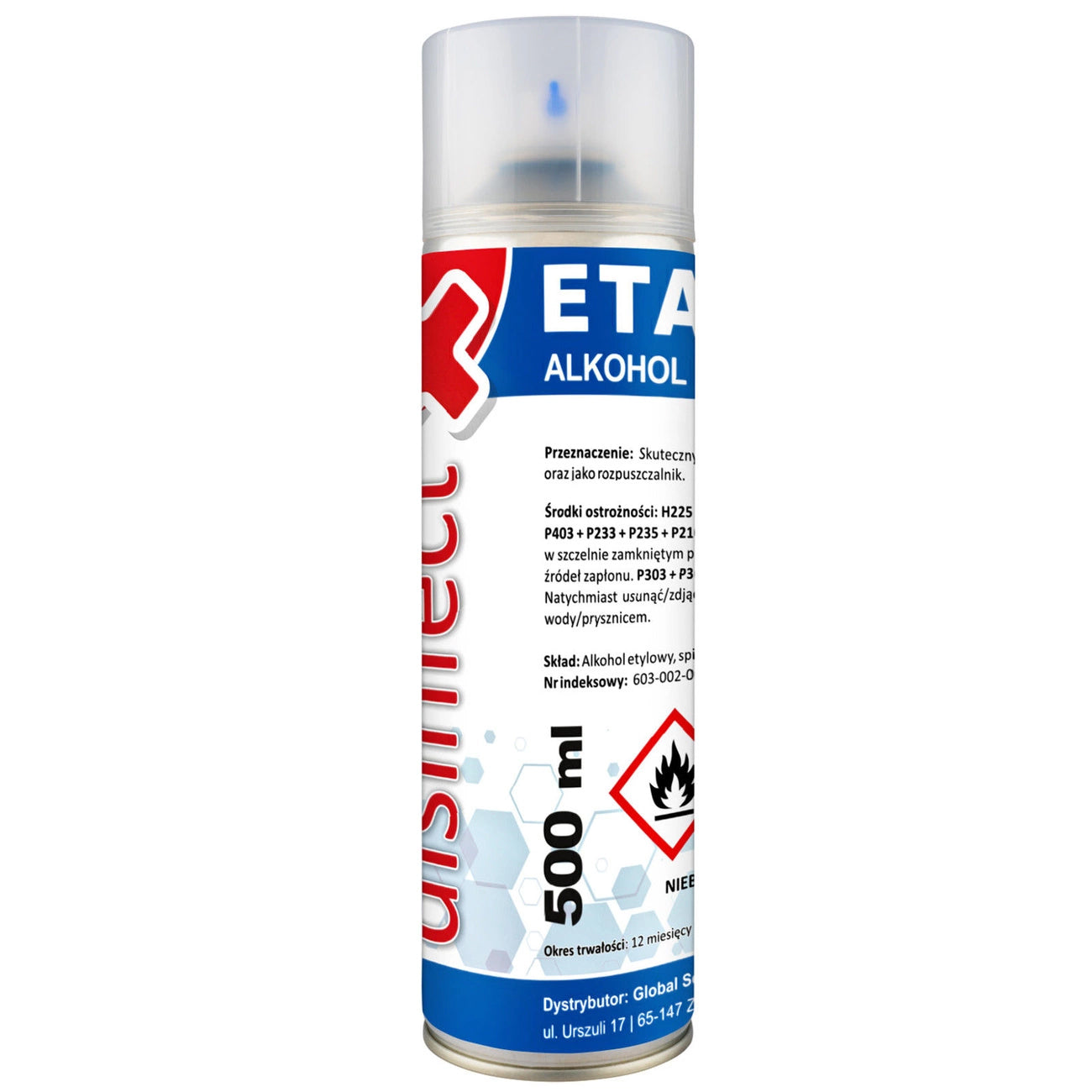 Spray Rengjøring Etylalkohol OEM, 500ml