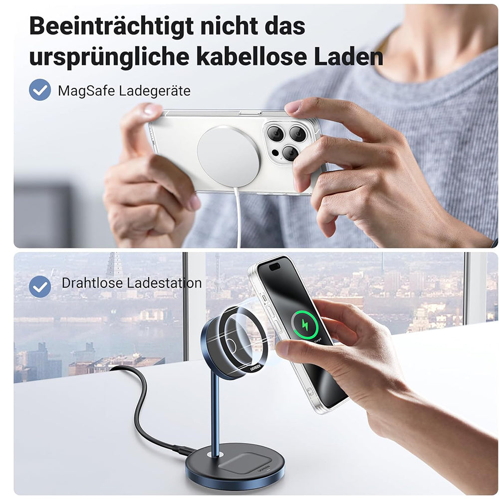 Metallisk UGREEN LP428-klistremerke (25766), sett med 2 stykker, Svart