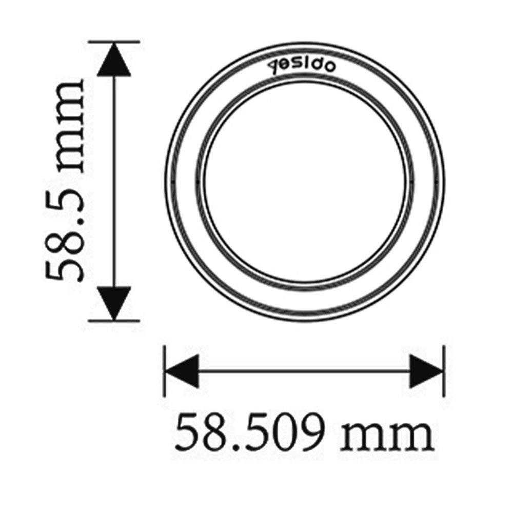 Metallisk klistremerke Yesido C208, Svart