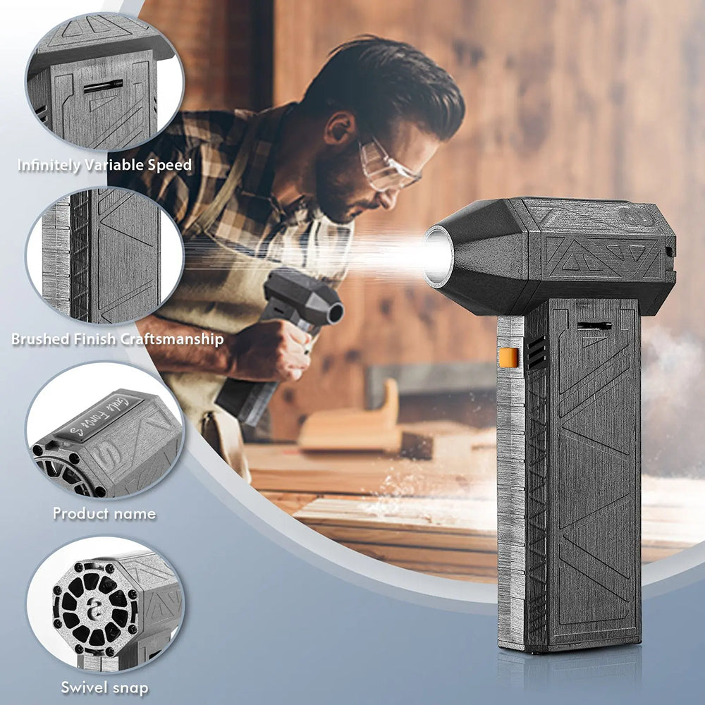 Techsuit YY01 Luftblåser, 120W, Svart