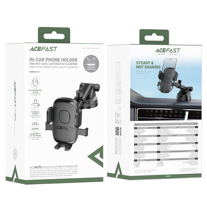 Bilholder Acefast D57, 4.7 tommer - 6.9 tommer, Svart