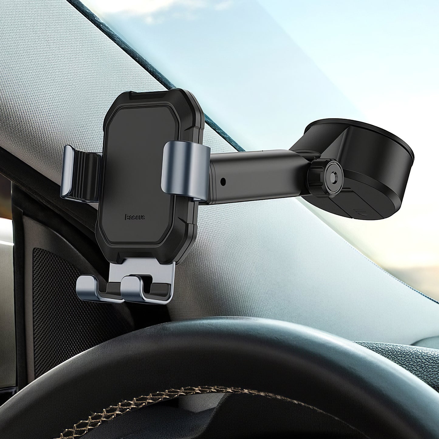Baseus Gravity Car Mount, 4,7 tommer - 6,5 tommer, svart SUYL-TK01 