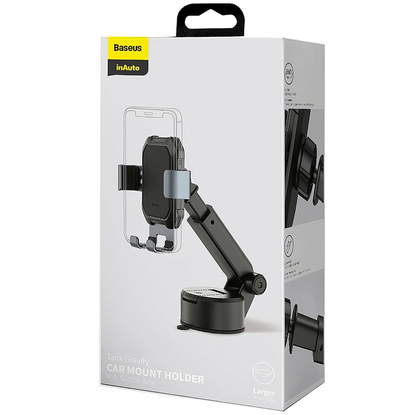 Baseus Gravity Car Mount, 4,7 tommer - 6,5 tommer, svart SUYL-TK01 