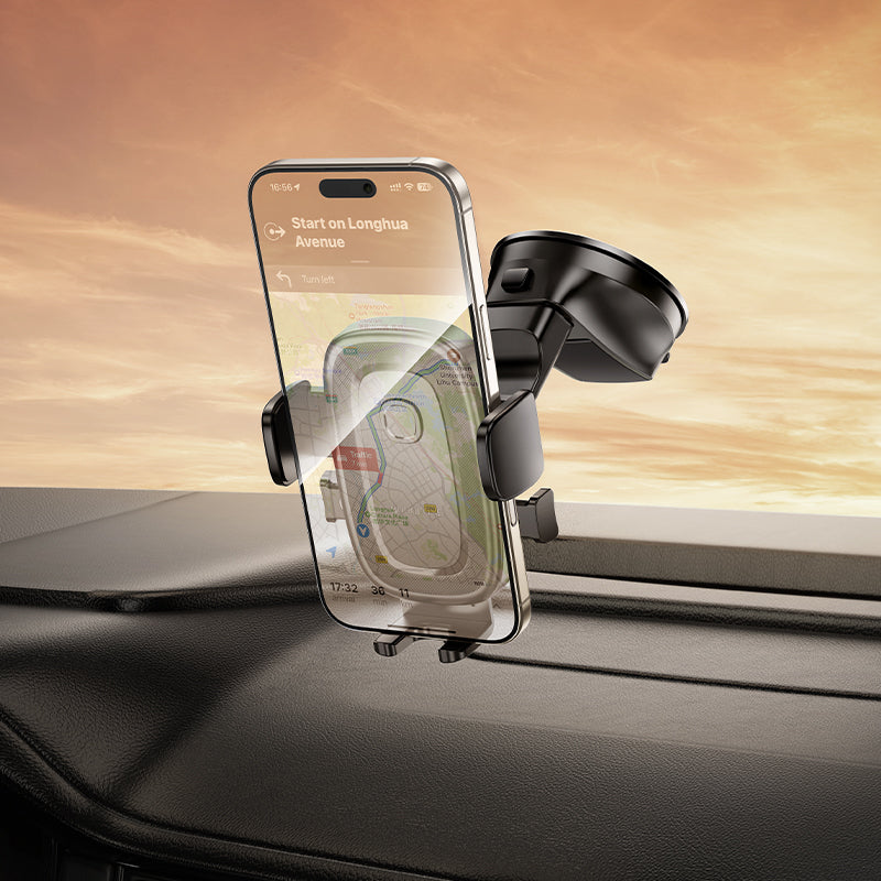 Bilholder Borofone BH132 Follower, 4.5 tommer - 7 tommer, Svart