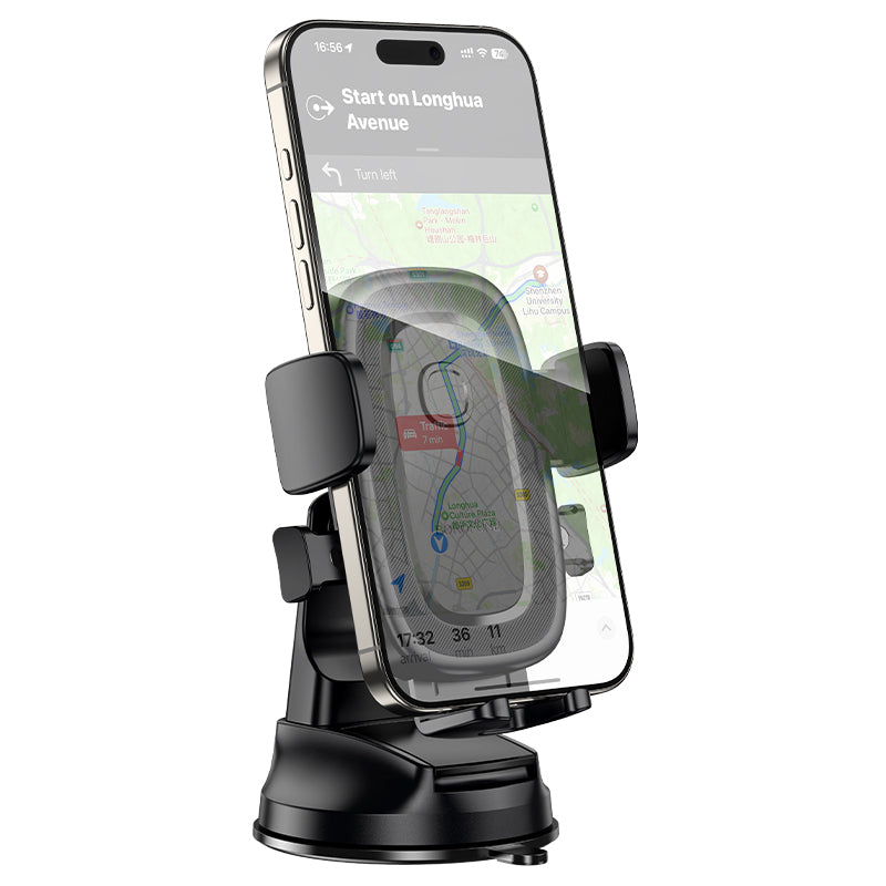 Bilholder Borofone BH132 Follower, 4.5 tommer - 7 tommer, Svart