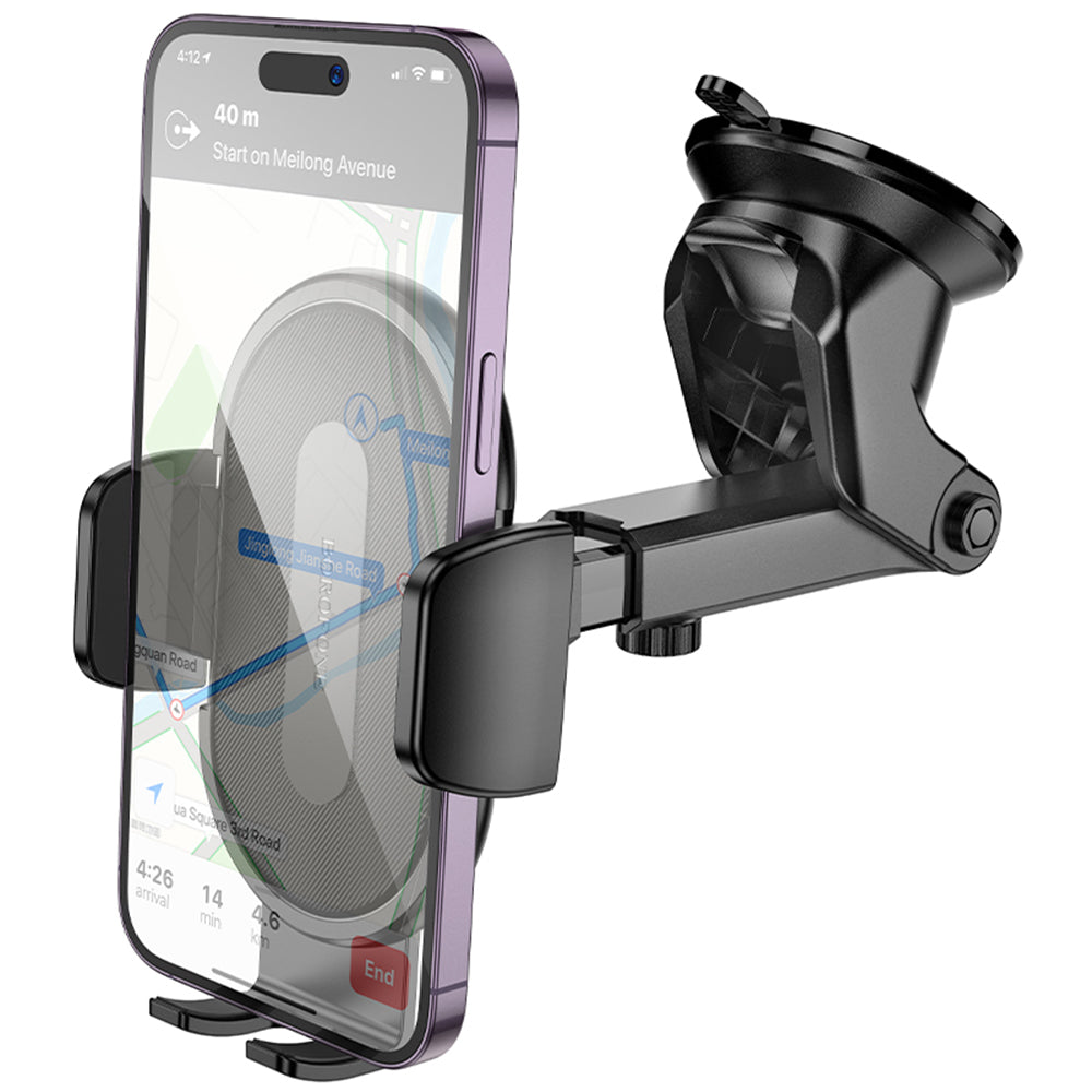 Bilholder Borofone BH134 Rio, 4.5 tommer - 7 tommer, Svart