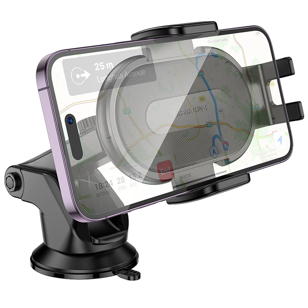 Bilholder Borofone BH134 Rio, 4.5 tommer - 7 tommer, Svart