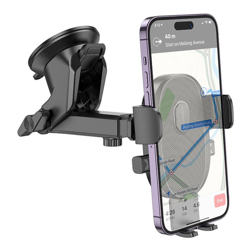 Bilholder Borofone BH93 Grand, 4.5 tommer - 7 tommer, Svart