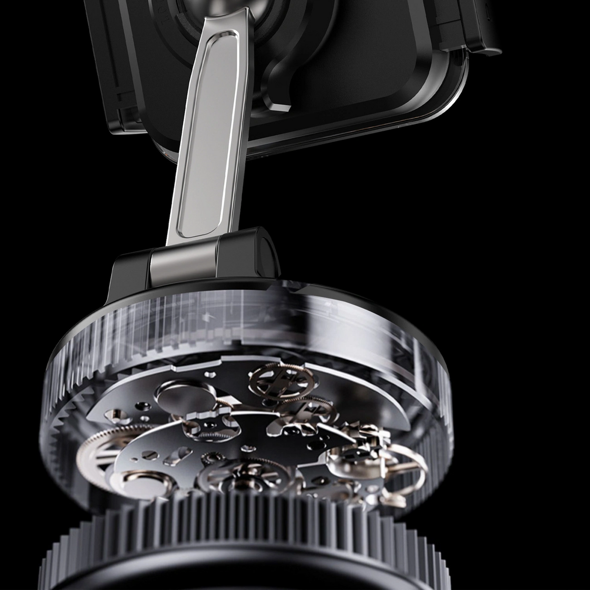 Dudao F24Plus Bilholder, Universal, Svart