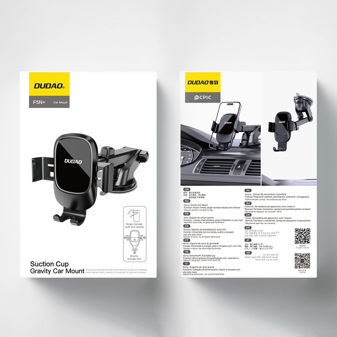 Bilholder Dudao F5N+, Universal, Svart