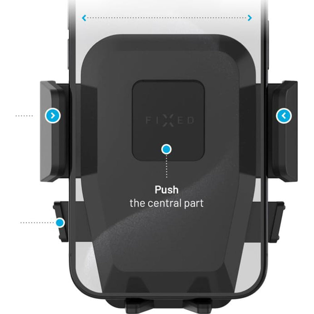 Auto Fixed Iconiq Mirror-støtte, Universal, Svart