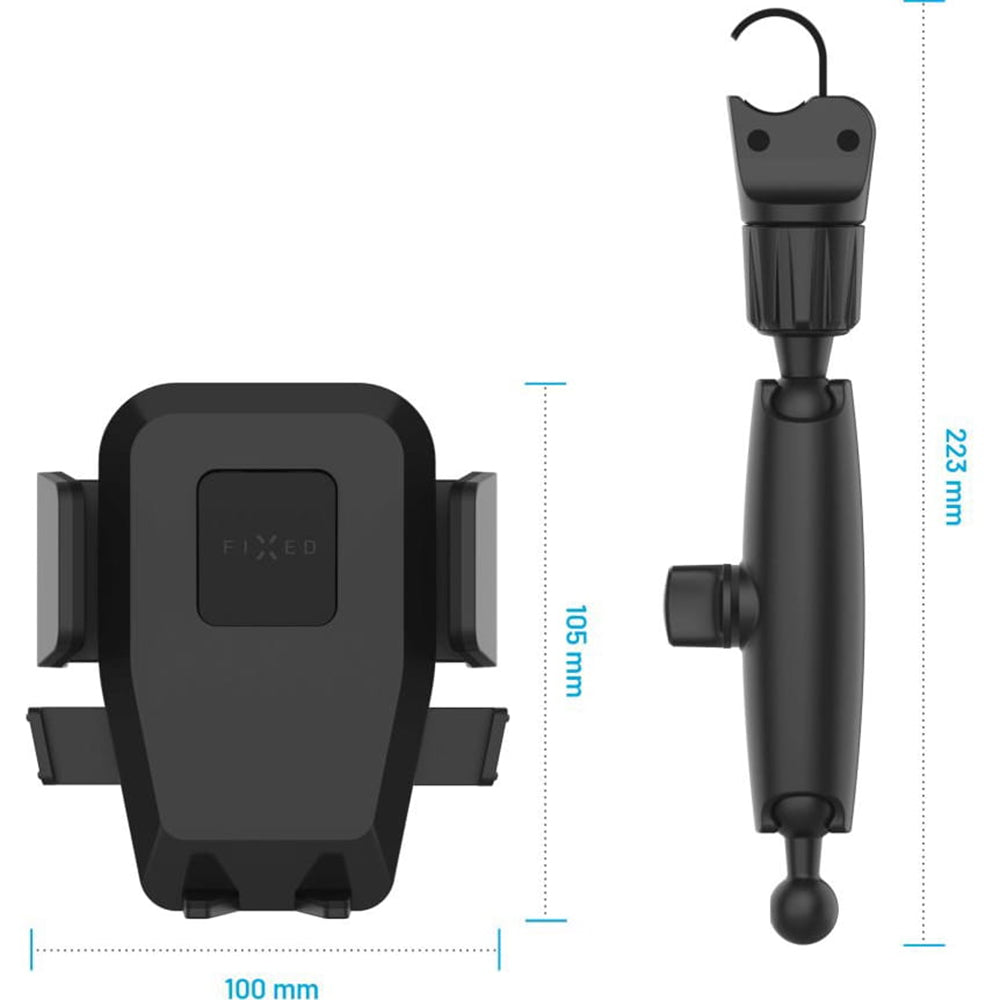 Auto Fixed Iconiq Mirror-støtte, Universal, Svart