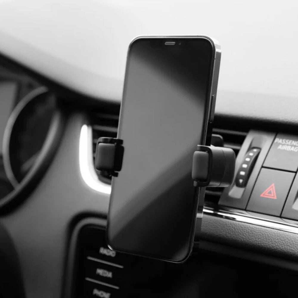 Bilholder Fixed Roll 2 Vent, Universal, Svart