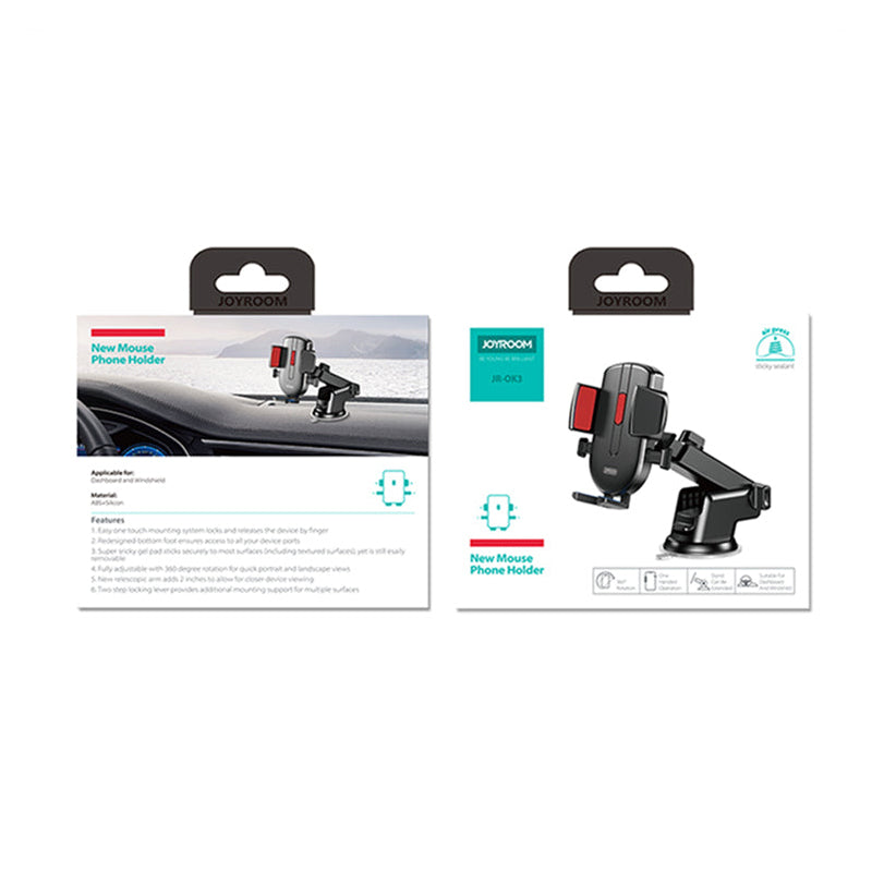 Bilholder Joyroom JR-OK3, 4 tommer - 6.7 tommer, Svart