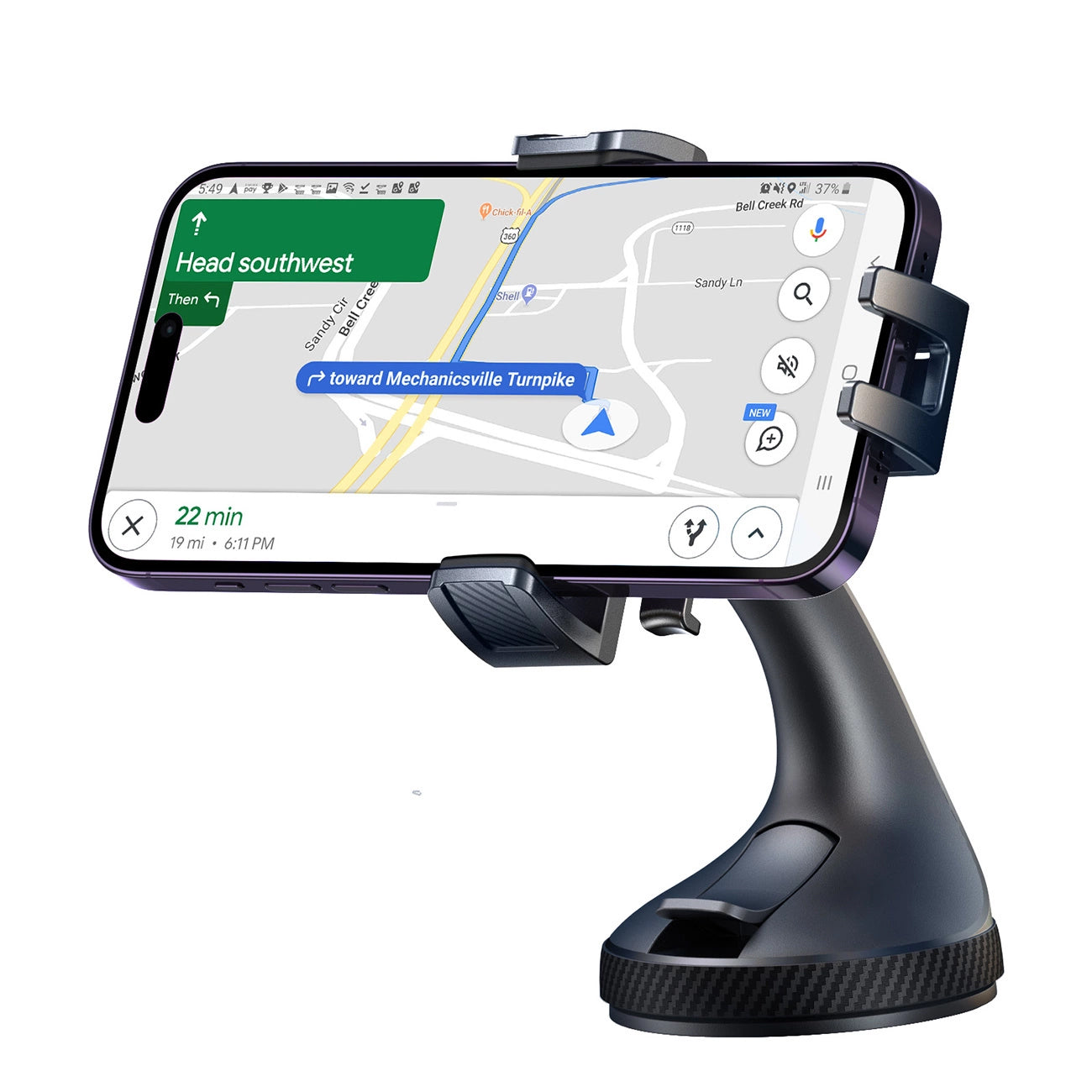 Bilholder Joyroom JR-OK6 Dash, 4.7 tommer - 6.8 tommer, Svart