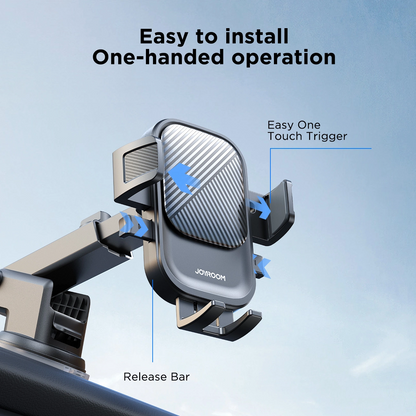 Joyroom JR-OK6 Dash 2 Bilholder, 4,7 tommer - 6,8 tommer, Svart