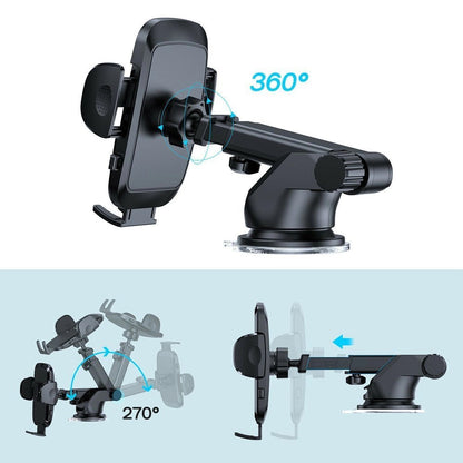 Bilholder Joyroom JR-ZS259-2 Dash, 4.7 tommer - 6.9 tommer, Svart