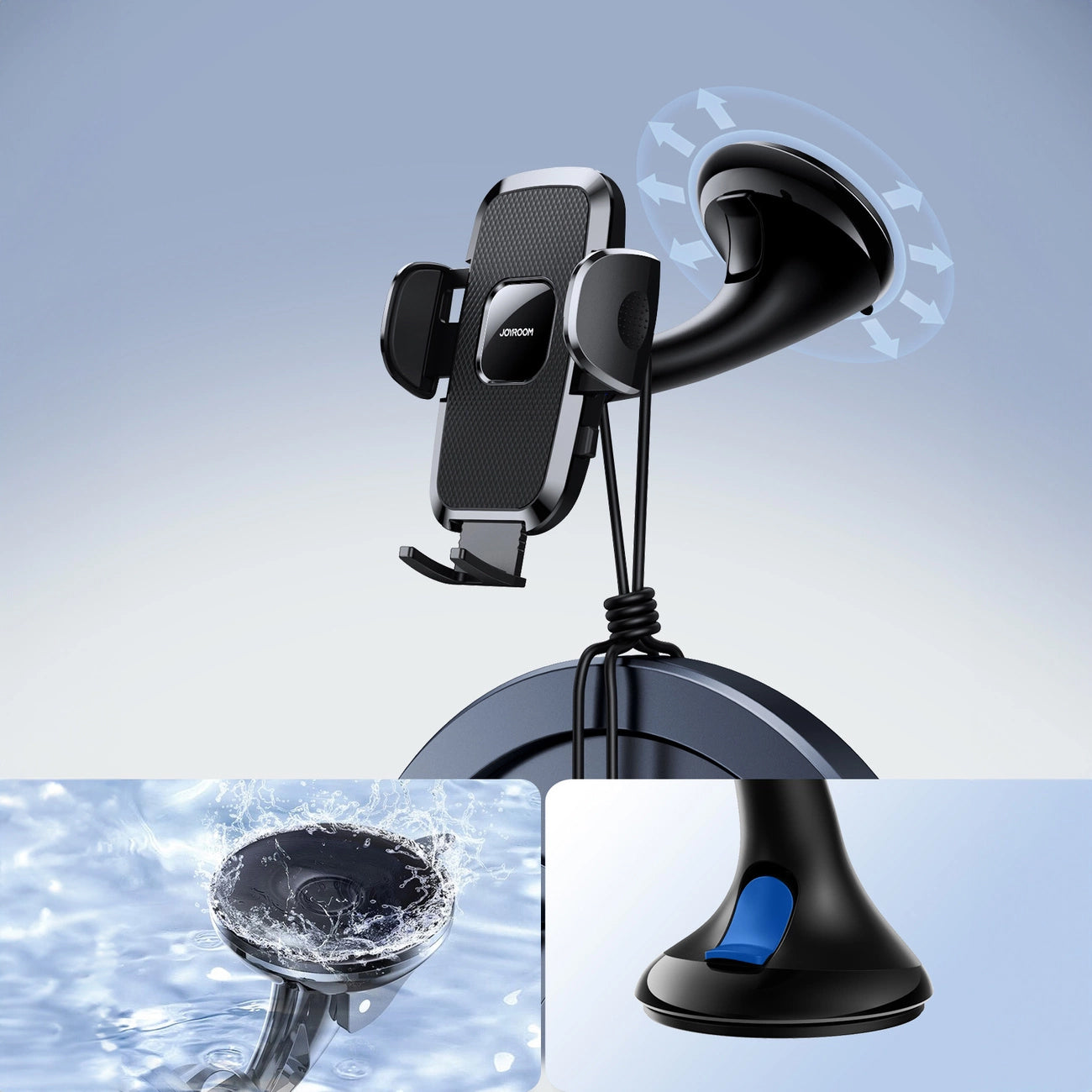 Bilholder Joyroom JR-ZS259 2in1, 4.7 tommer - 6.7 tommer, Svart