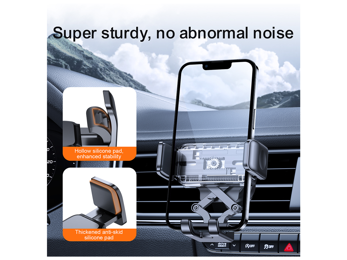 Bilholder Joyroom JR-ZS283 Vent, 4.7 tommer - 6.7 tommer, Svart