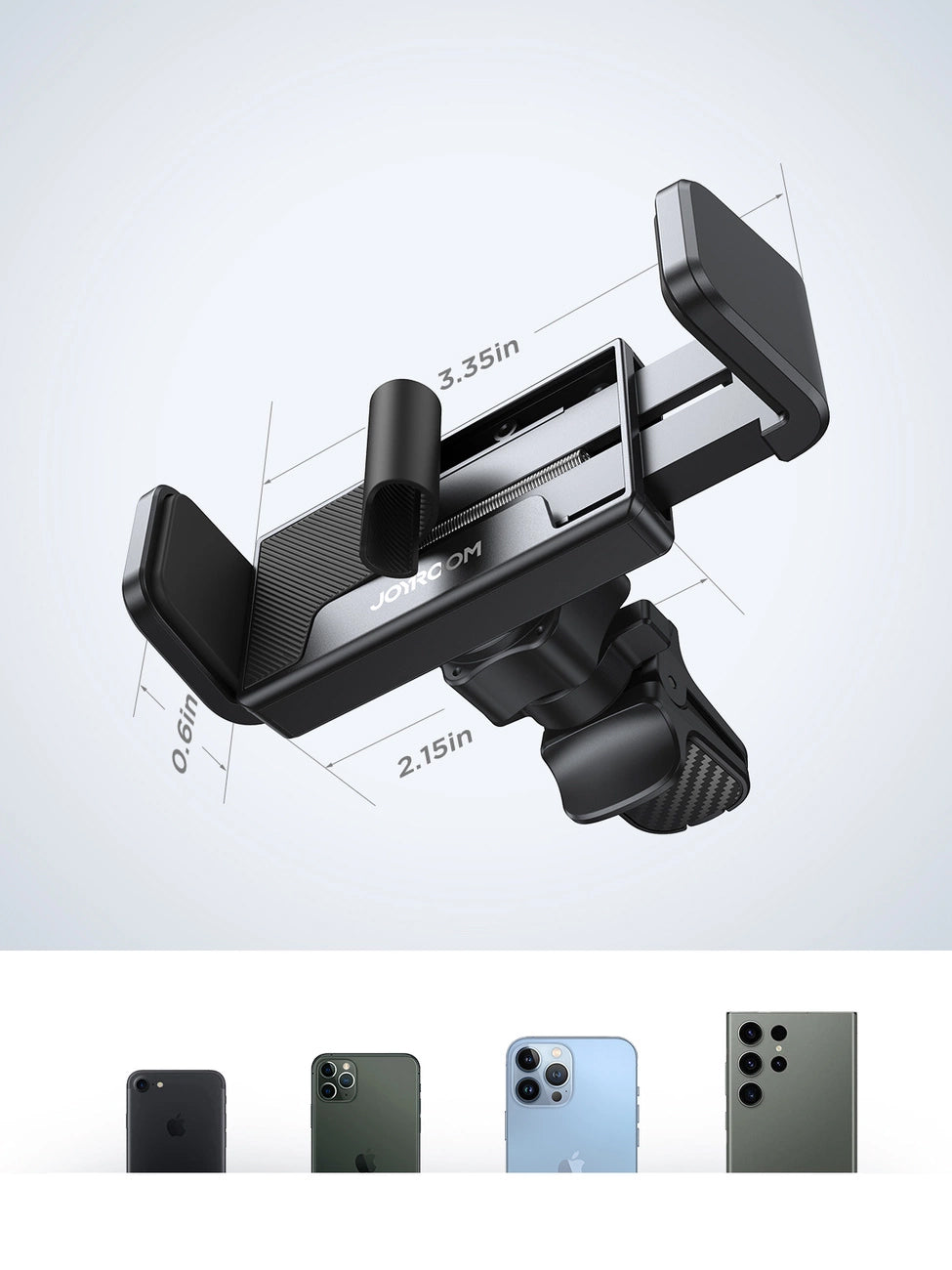 Bilholder Joyroom JR-ZS377, 4.5 tommer - 6.7 tommer, Svart