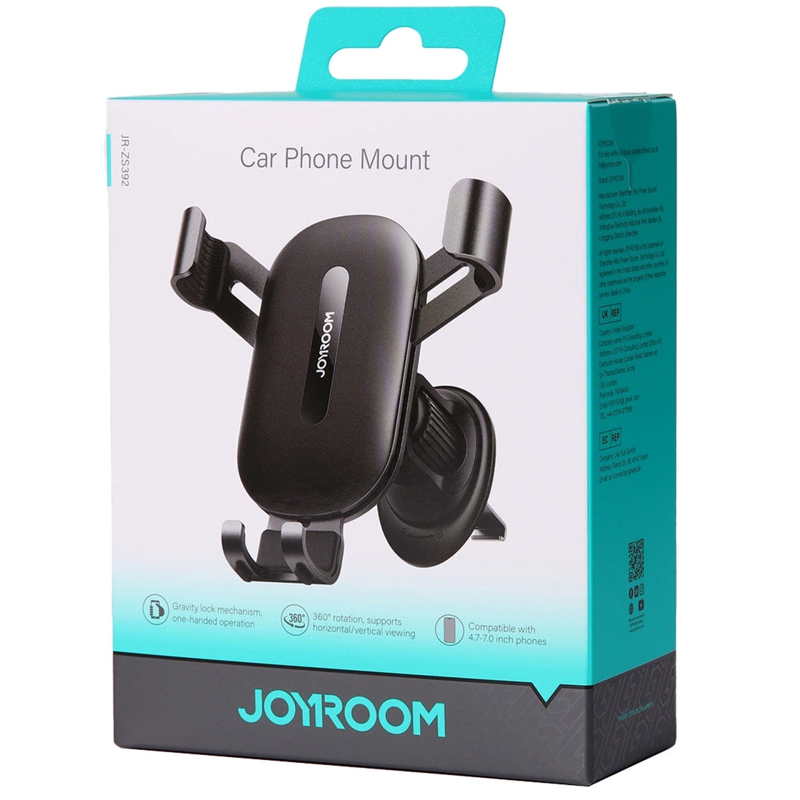 Bilholder Joyroom JR-ZS392, Universal, Svart