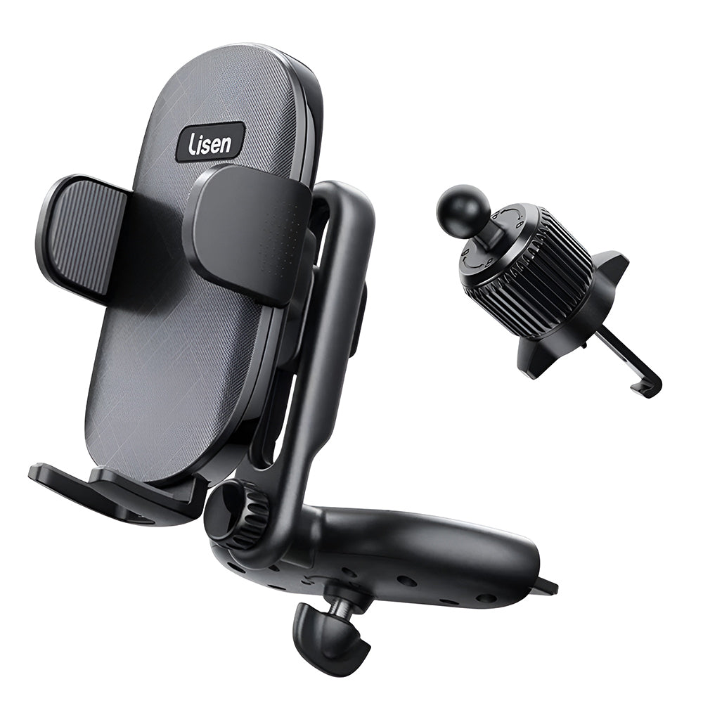 Bilholder Lisen 2in1, 4.7inch - 7.2inch, Svart YL0222040016