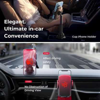 Lisen Bilholder, 4.7inch - 7.2inch, Svart YL0220100001