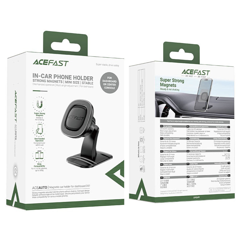 Magnetisk Bilholder Acefast D51, Universal, Svart