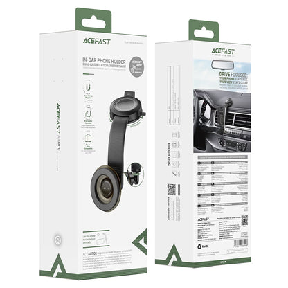 Acefast D69 magnetisk bilholder, 4,7 tommer - 6,9 tommer, svart