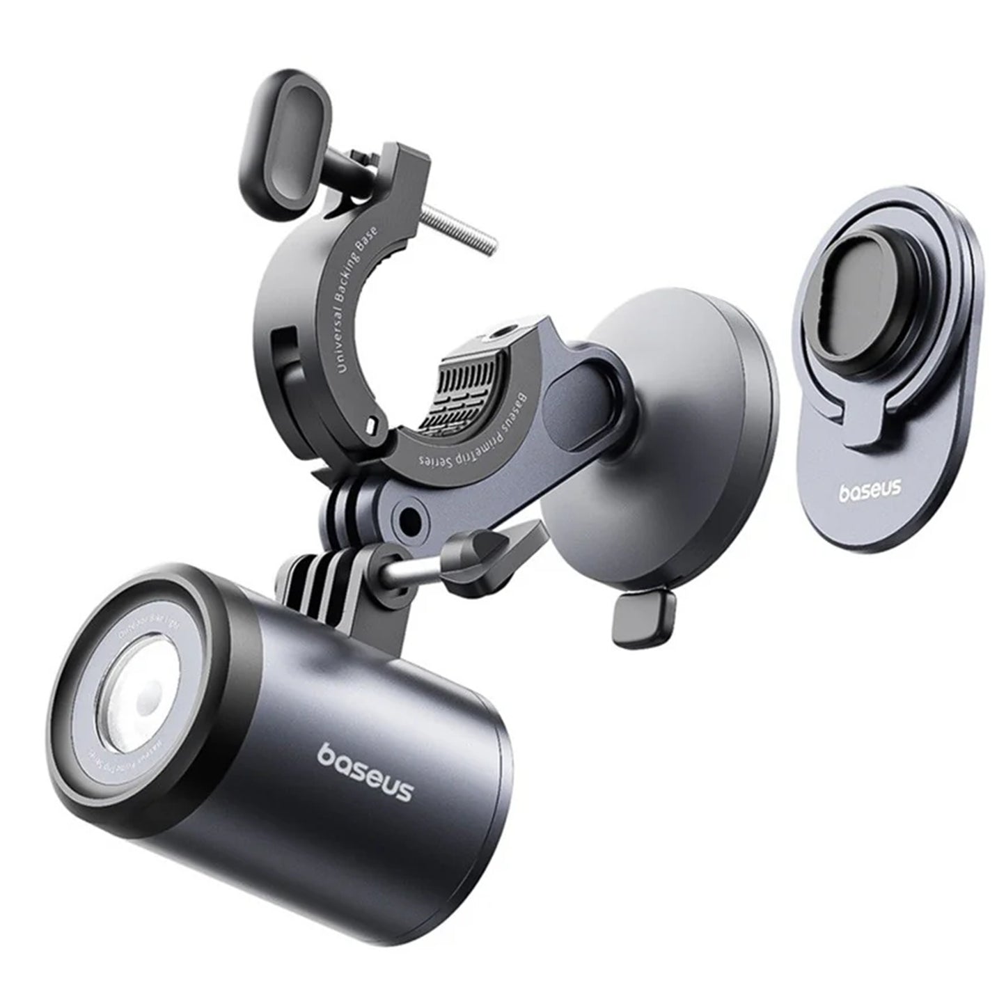 Sykkelholder med lykt Baseus PrimeTrip, universell, svart C12569000121-00