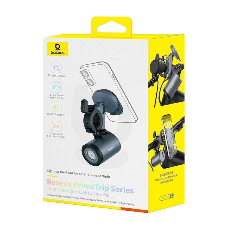 Sykkelholder med lykt Baseus PrimeTrip, universell, svart C12569000121-00