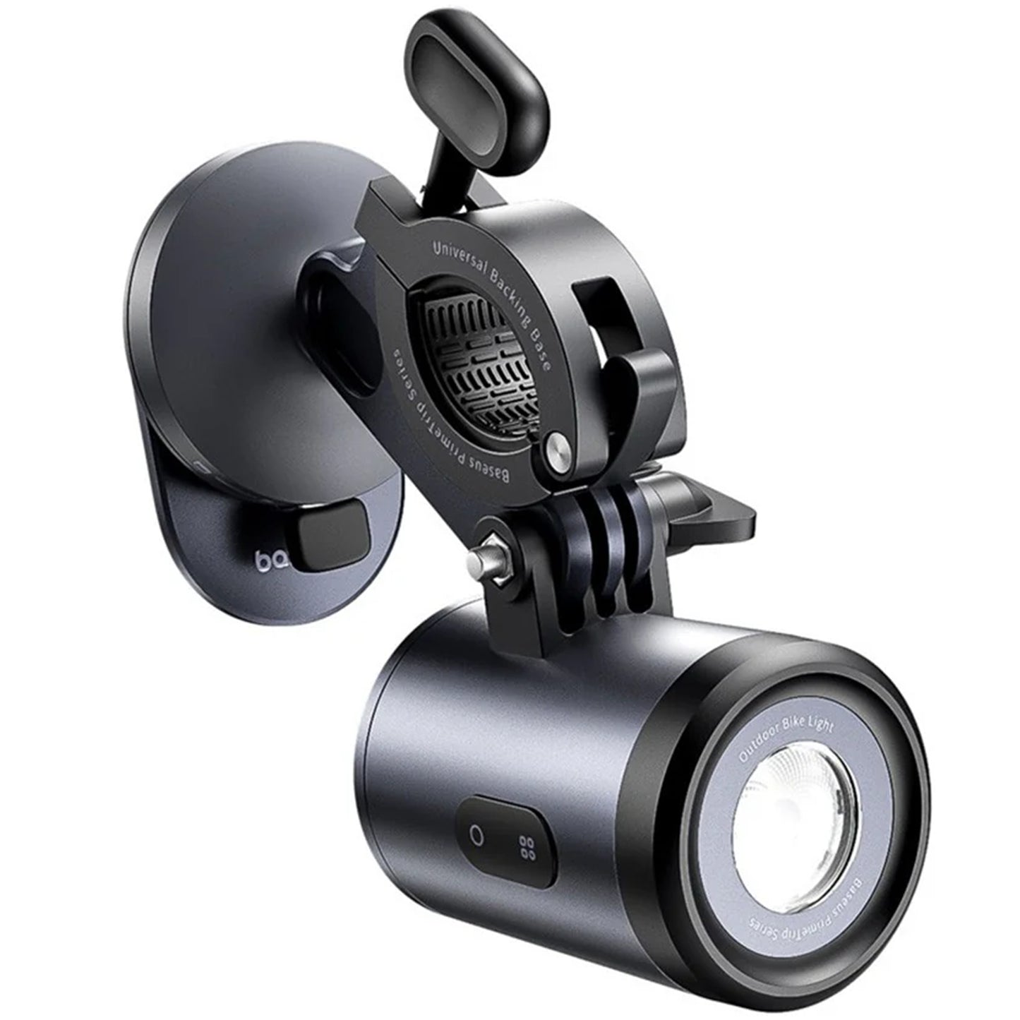 Sykkelholder med lykt Baseus PrimeTrip, universell, svart C12569000121-00