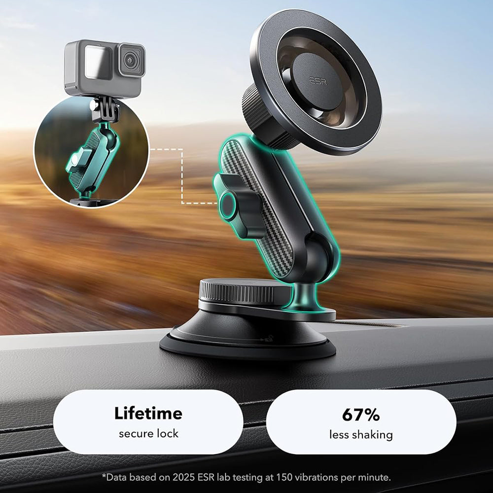 Magnetisk Bilholder ESR OmniLock Dash, Universal, Svart