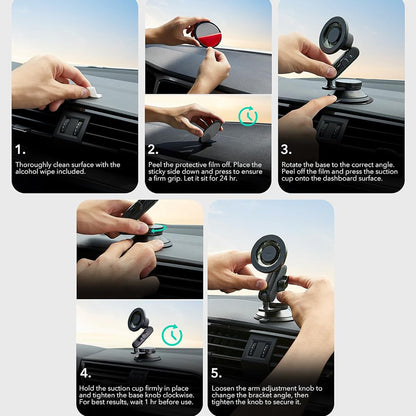 Magnetisk Bilholder ESR OmniLock Dash, Universal, Svart