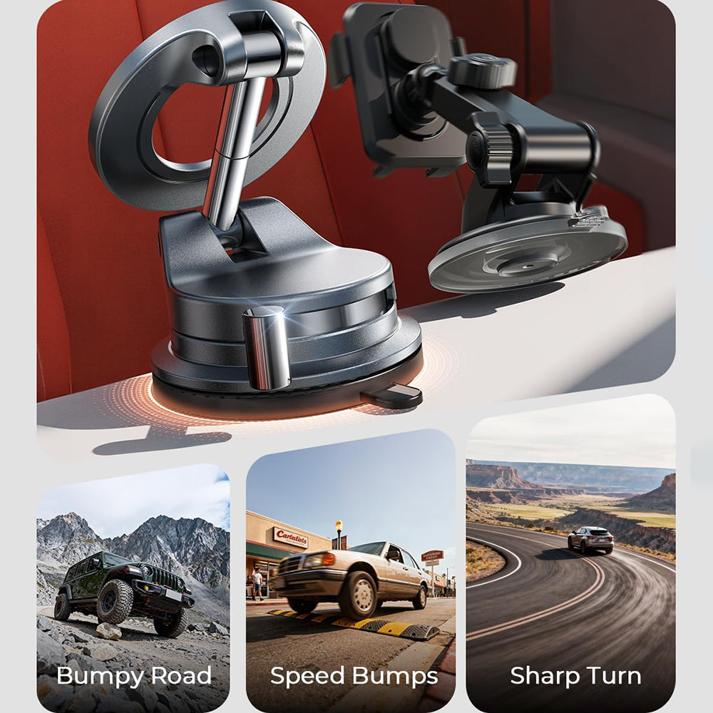 Magnetisk Bilholder Lisen A608, Universal, Svart