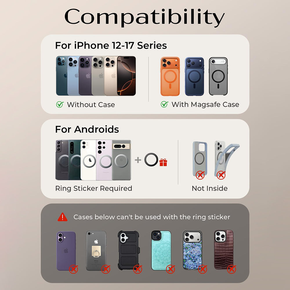 Magnetisk Bilholder Lisen A690, Universal, Grå