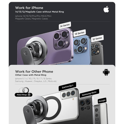 Magnetisk Bilholder Lisen, Universal, Svart YL0223050002