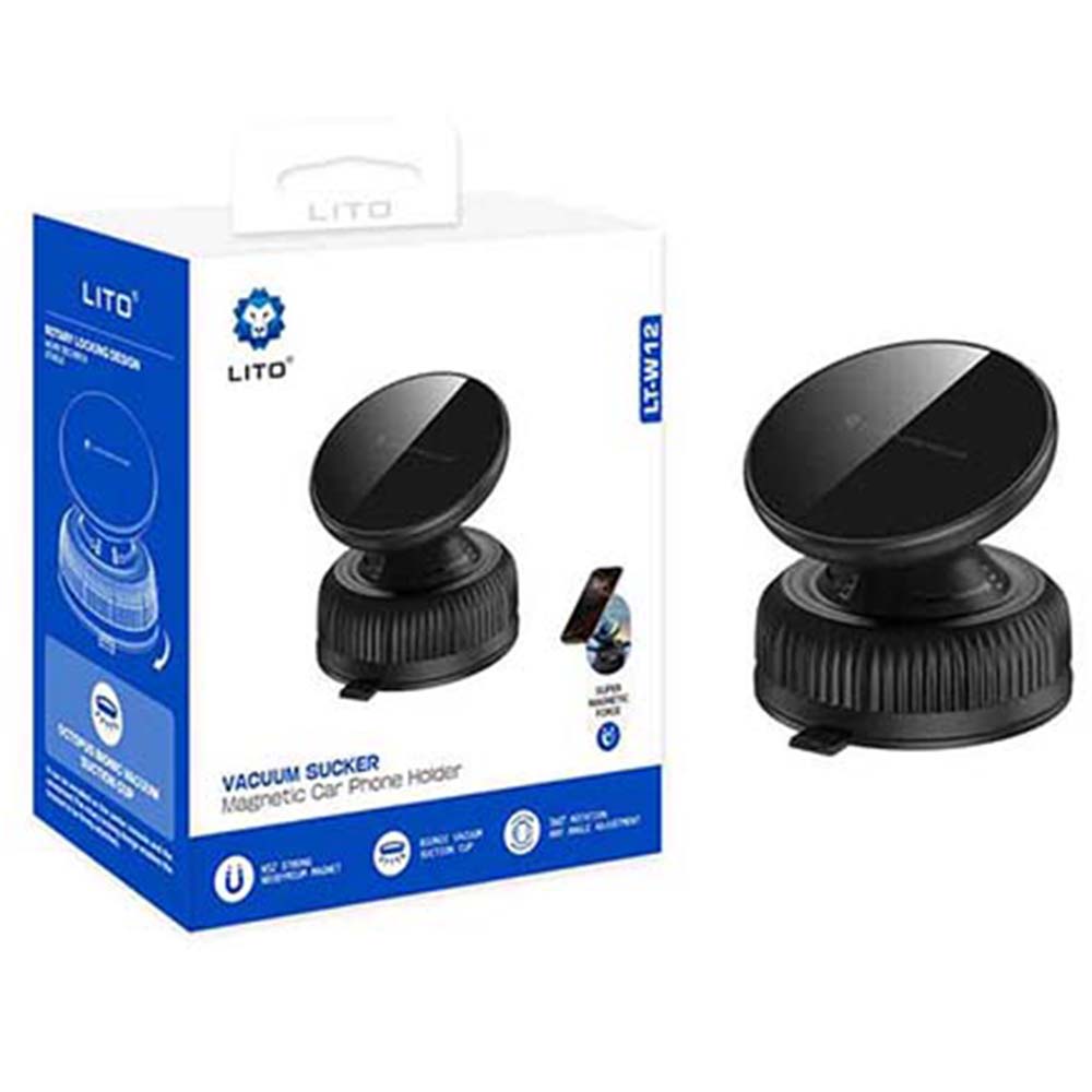Magnetisk Bilholder Lito LT-W12, Universal, Svart