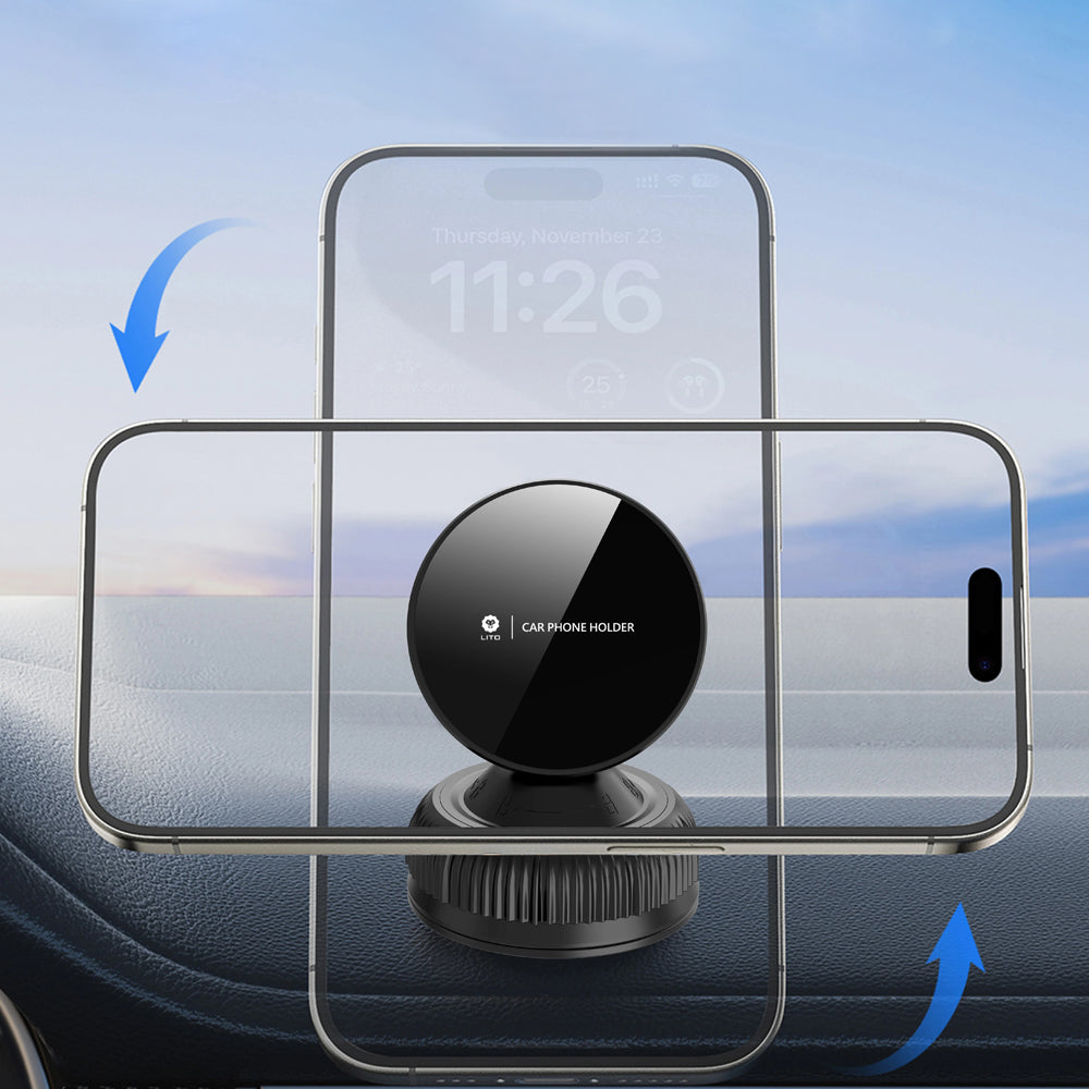 Magnetisk Bilholder Lito LT-W12, Universal, Svart