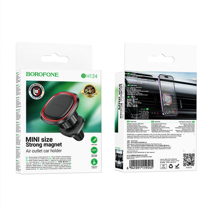 Magnetisk Bilholder Borofone BH124 Roman, Universal, Svart
