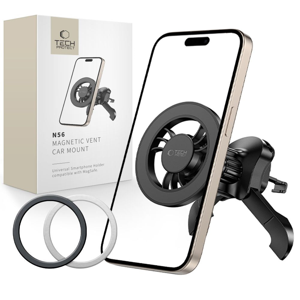 Magnetisk Bilholder Tech-Protect N56 Vent, Universal, Svart