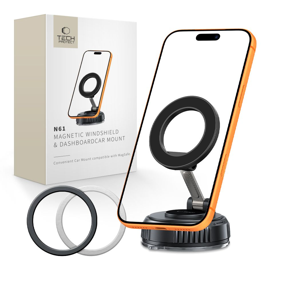 Magnetisk Bilholder Tech-Protect N61, Universal, Svart