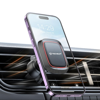 Magnetisk Bilholder Techsuit S4, Universal, Svart Rød