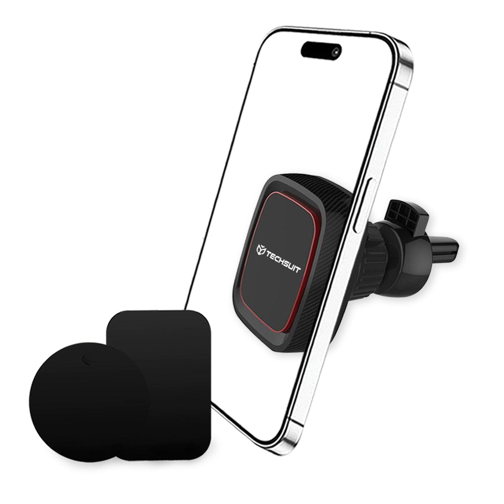 Magnetisk Bilholder Techsuit S5, Universal, Svart Rød