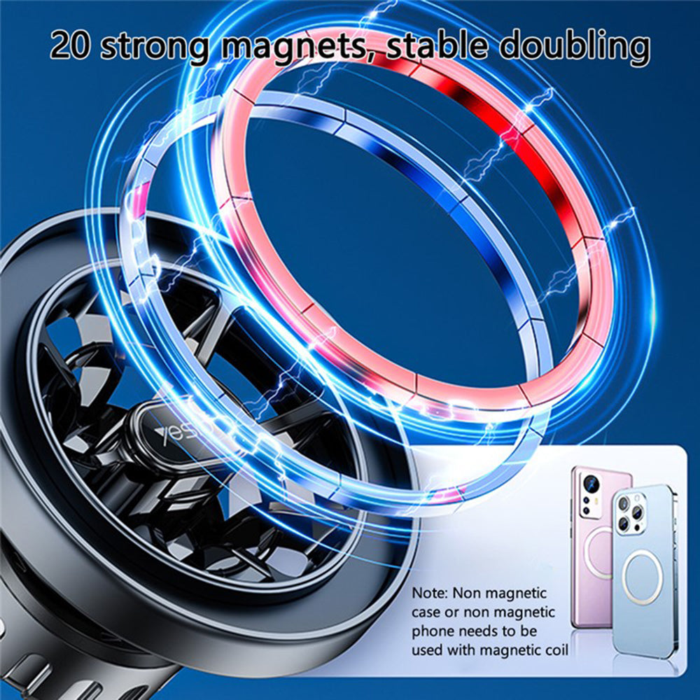 Magnetisk Bilholder Yesido C200, Universal, Svart