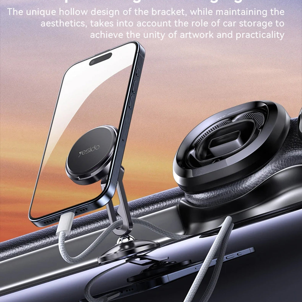 Magnetisk Bilholder Yesido C210, Universal, Svart