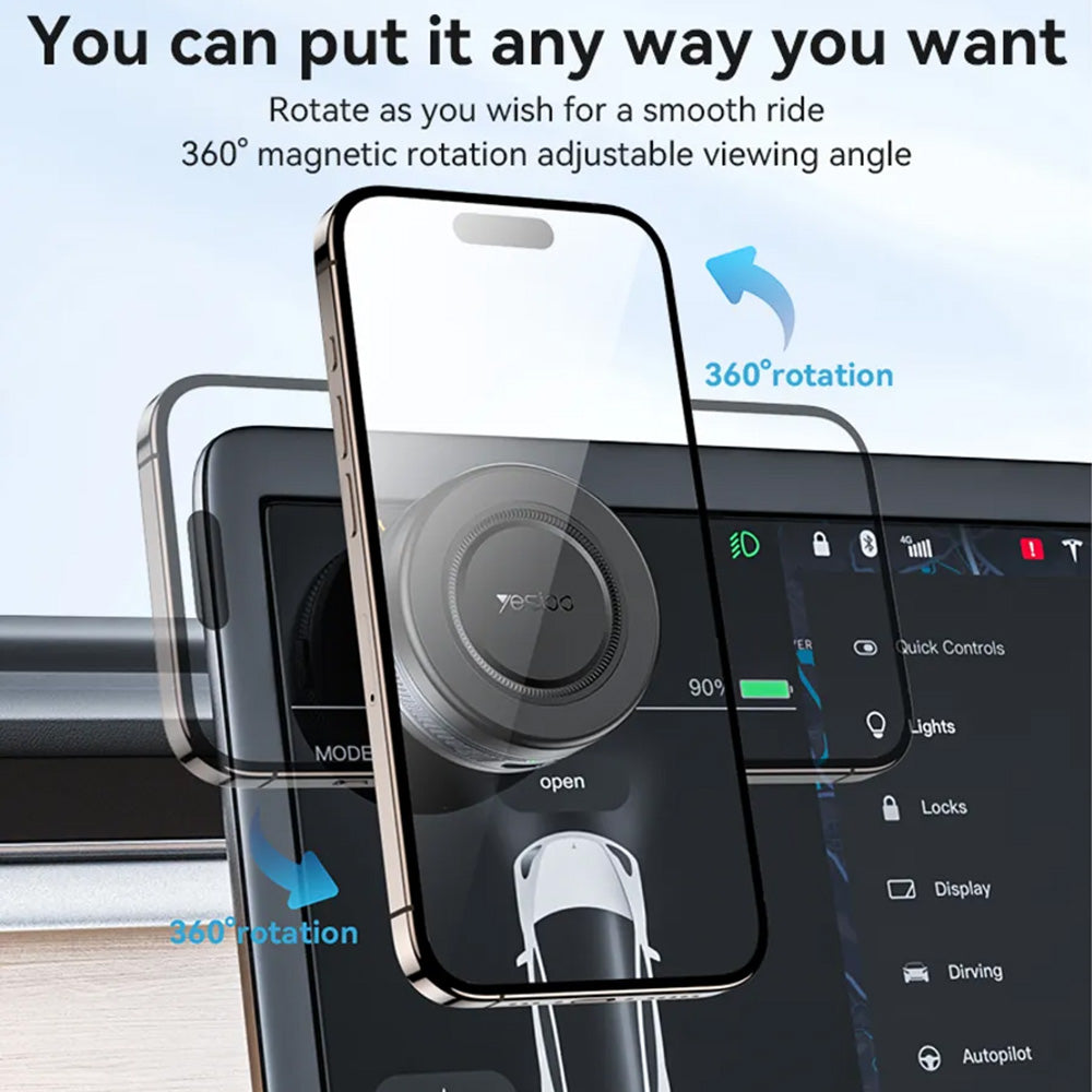 Magnetisk Bilholder Yesido C223, Universal, Svart